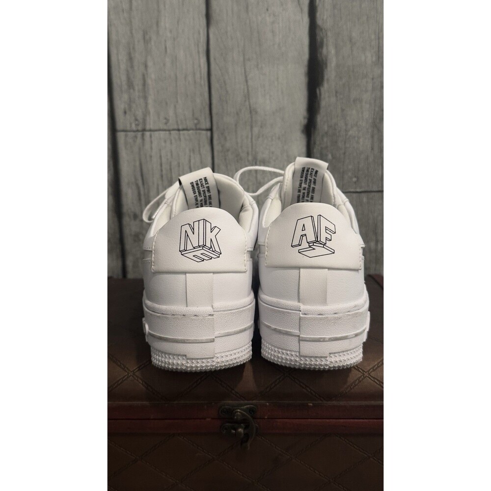 Nike Air Force 1 Pixel White Women’s 6.5 Platform Sneakers CK6649-100 - Picture 4 of 7